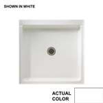 42 X 42 Single THOLD Shower FLR White