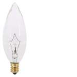 40 Watts B9-1/2 Candelabra Clear 120 Volts Lamp