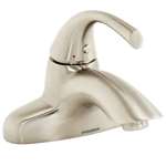Lead Law Compliant 1.5 Gallons Per Minute 1 Handle Lever Lavatory Faucet Brushed Nickel