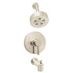 Neo Tub and Shower System Brushed Nickel With Pressure Balance Valve