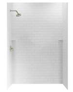48X48X72-1/2 Shower Wall Kit White