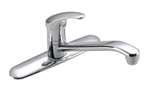 Lead Law Compliant 1 Handle Lever Kitchen Faucet With IPS 2.2 Gallons Per Minute