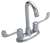 Lead Law Compliant 2 Handle Bar Faucet With Wristblade Handle 2.2 Gallons Per Minute
