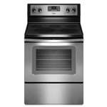 30 Free Standing Electric Range Self Cleaning Ceramic Stainless Steel 5.3 CF