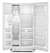 Lead Law Compliant 22 CF Side By Side Free Standing Refrigerator White With LED