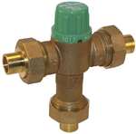 Lead Law Compliant 1/2 Thermometer Mix Valve With Union