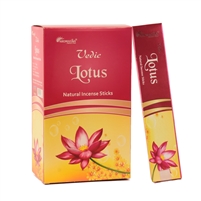 Vedic Lotus Natural Incense Sticks (Box of 12 X 15 grams)