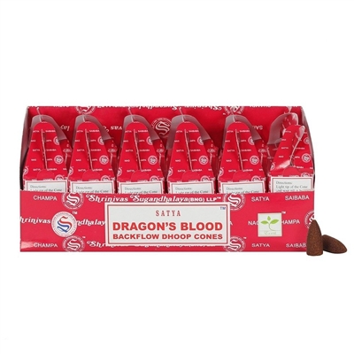 [Backflow] Satya Dragon's Blood Backflow Cones (Box of 6 Packs)