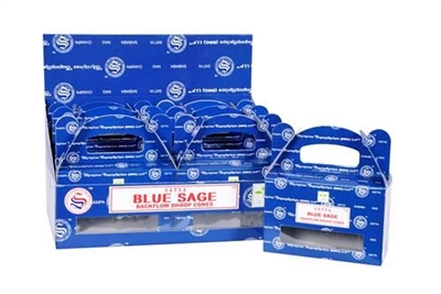 [Backflow] Satya Blue Sage Backflow Cones (Box of 6 Packs)