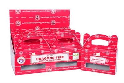 [Backflow] Satya Dragons Fire Backflow Cones (Box of 6 Packs)