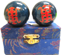 "Long Life" Symbol Baoding Balls 1.75"