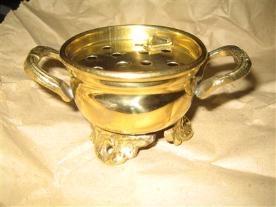 Brass Cauldron Burner (3.5 X 2") two holder design