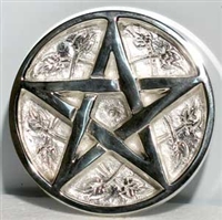 Brass Pentagram, Silver Plated