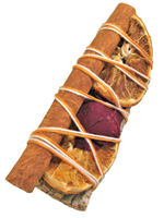 MIX - White Sage with Cinnamon, Tangerine slice, and Rose Petal Smudge Sticks 4" (Single)