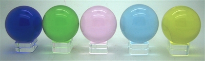 Crystal Ball with Base 50mm - Select Color