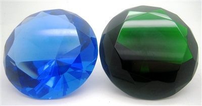 Diamond Paperweight Crystal 80mm - Select Color