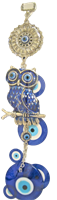 Owl Evil Eye ornament /Charm 10"