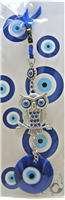 Evil Eye - Owl with Evil Eye ornament /Charm 10"