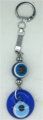 Evil Eye Key Chain with Two Eyes - 5.5''