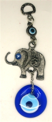 Elephant Evil Eye Key Chain - 5.5''