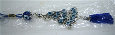 Evil Eye Peacock Amulet - Hanging - 10''