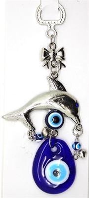 Evil Eye Small Dolphin Charm/Pendant