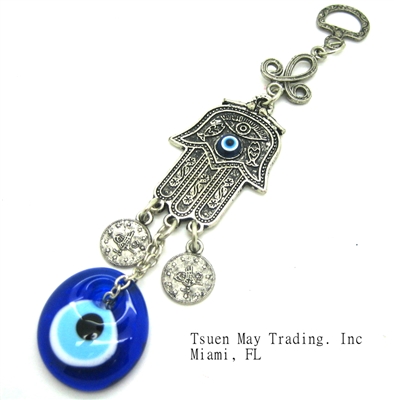 Evil Eye Small Hand Amulet - Hanging - 6.5''