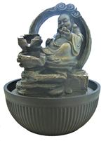 Smiling Buddha offering a fruit fountain - Model 7009