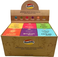 Govinda Set of 6 Artisanal Resin Incense Blends