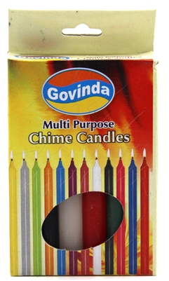 Chime or Spell Candles (4"): Set of 12 Color Candles - By GovindaÂ®