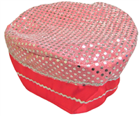 Garros de Santos (Singles) - Pink and Red with Silver dots