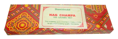 Shanthimalai Nag Champa Incense Sticks - 100 Gram Box