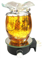 Plug In Fragrance Lamp with Floral Design