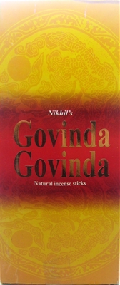 NIKHIL GOVINDA GOVINDA INCENSE - 15 STICKS (12/BOX)