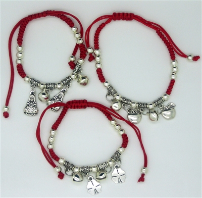 Adjustable Red Bracelet - (Dozen)