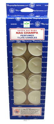 Satya Tea Light Scented Candle - Nag Champa - Pack of 12