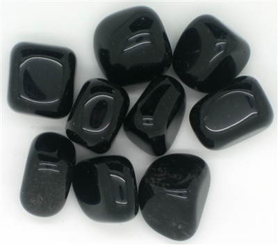 Tumbled Black Obsidian Stones - 1 Pound