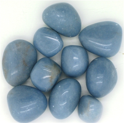 Tumbled Angelite Stones - 1 Pound