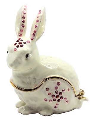 White Rabbit (Bunny) Trinket Box