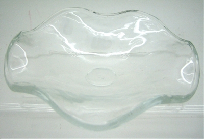 Wavy Glass Dish Spare Part of Electric Aroma Lamp - (Large)