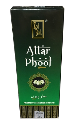 Zed Black - Attar Phoot Incense Sticks (Box of 6 packs of 20 sticks)