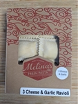 Melina's Ravioli, Three Cheese & Roasted Garlic (12 Jumbo)