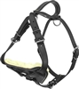 Active Dogs Padded Leather Harness - Black