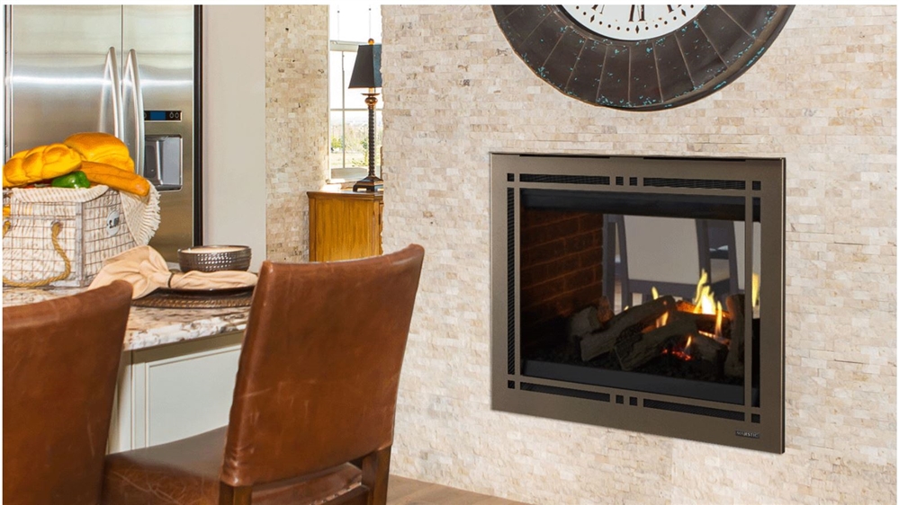 Majestic Direct Vent Gas Fireplace Pearl II See Through