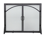 Minuteman Black Door Screen with Doors