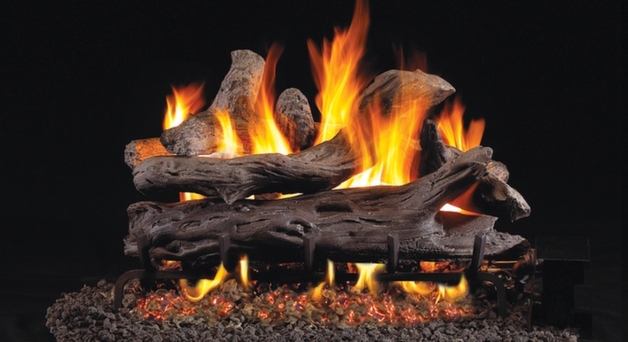 Peterson Real Fyre Vented Gas Log Set Coastal Driftwood