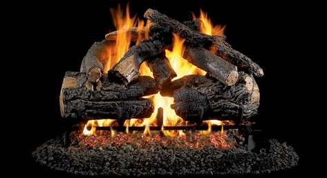 Peterson Real Fyre Vented Gas Log Set Pioneer Oak