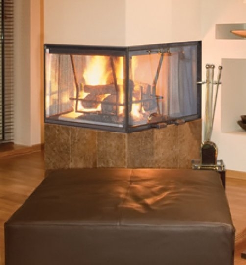 Vantage Hearth Peninsula Wood Fireplace