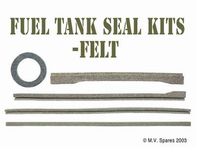 MILITARY WWII JEEP MB GPW KIT - TANK SEAL - FELT - FORD GPW TYPE MVK-1028