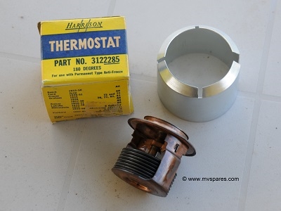 MILITARY WWII JEEP MB GPW RETAINER THERMOSTAT 639651 NOS HARRISON THERMOSTAT